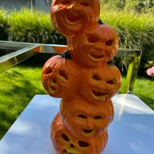 Stacked Pumpkin Halloween Decoration